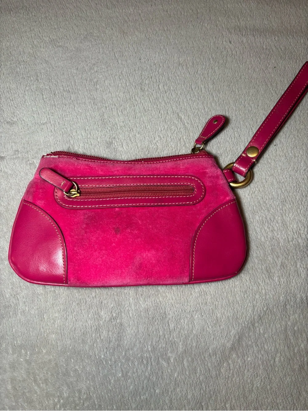 Juicy Couture Pink Velour Wristlet